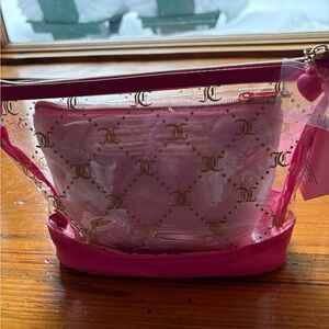 Juicy couture Pink cosmetic travel bag. NEW